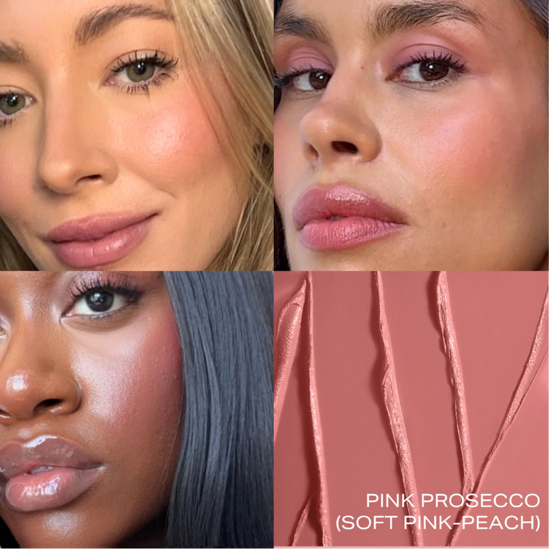 VividLuxe Crème Blush Stick – Pink Prosecco