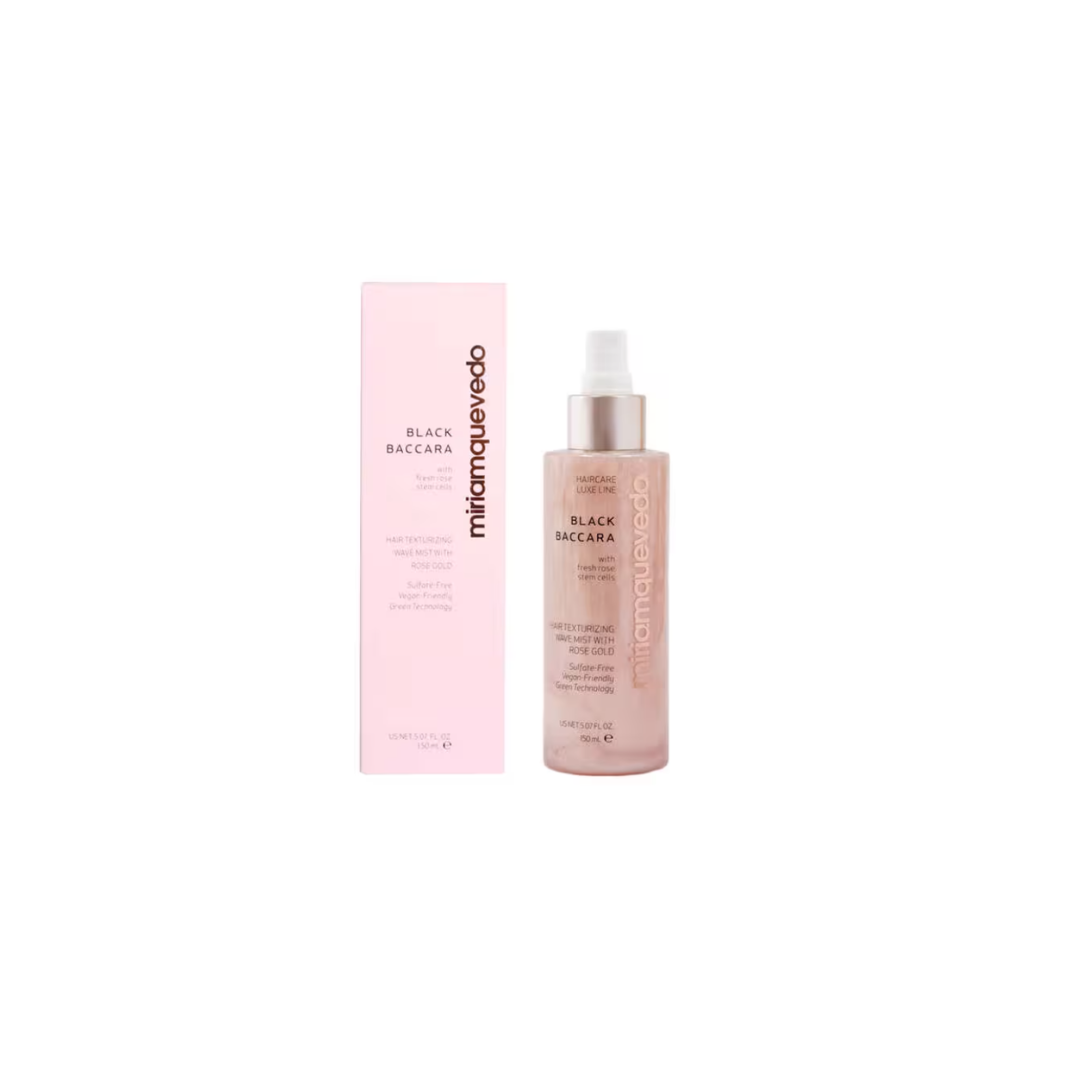 Black Baccara Hair Texturzing Wave Mist With Rose Gold